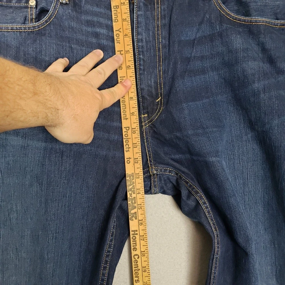 Levi's 559 Relaxed Straight Fit Jeans 100% Cotton Dark Wash Denim Size 42x32‎